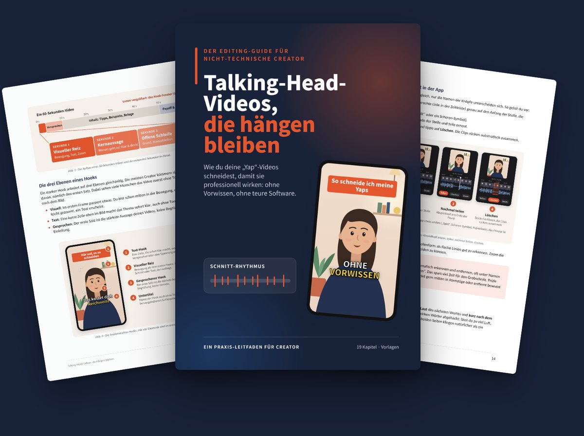 Der Editing-Guide: Cover und zwei Innenseiten